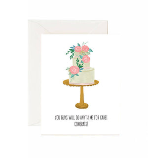 Anything For Cake Card - Jaybee Design