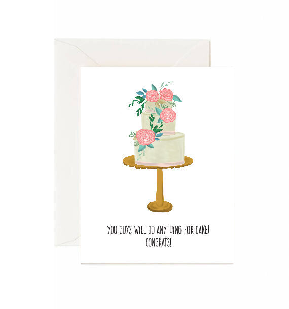 Anything For Cake Card - Jaybee Design