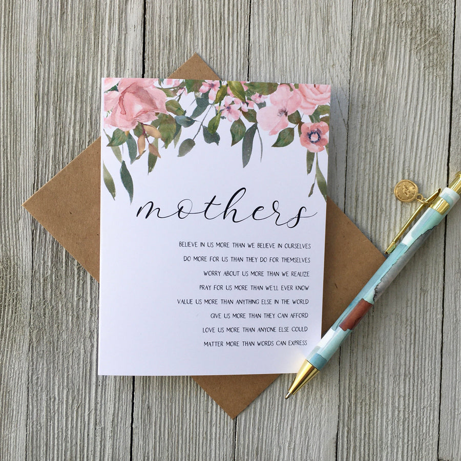 Mothers Card - Loft Designs Canada
