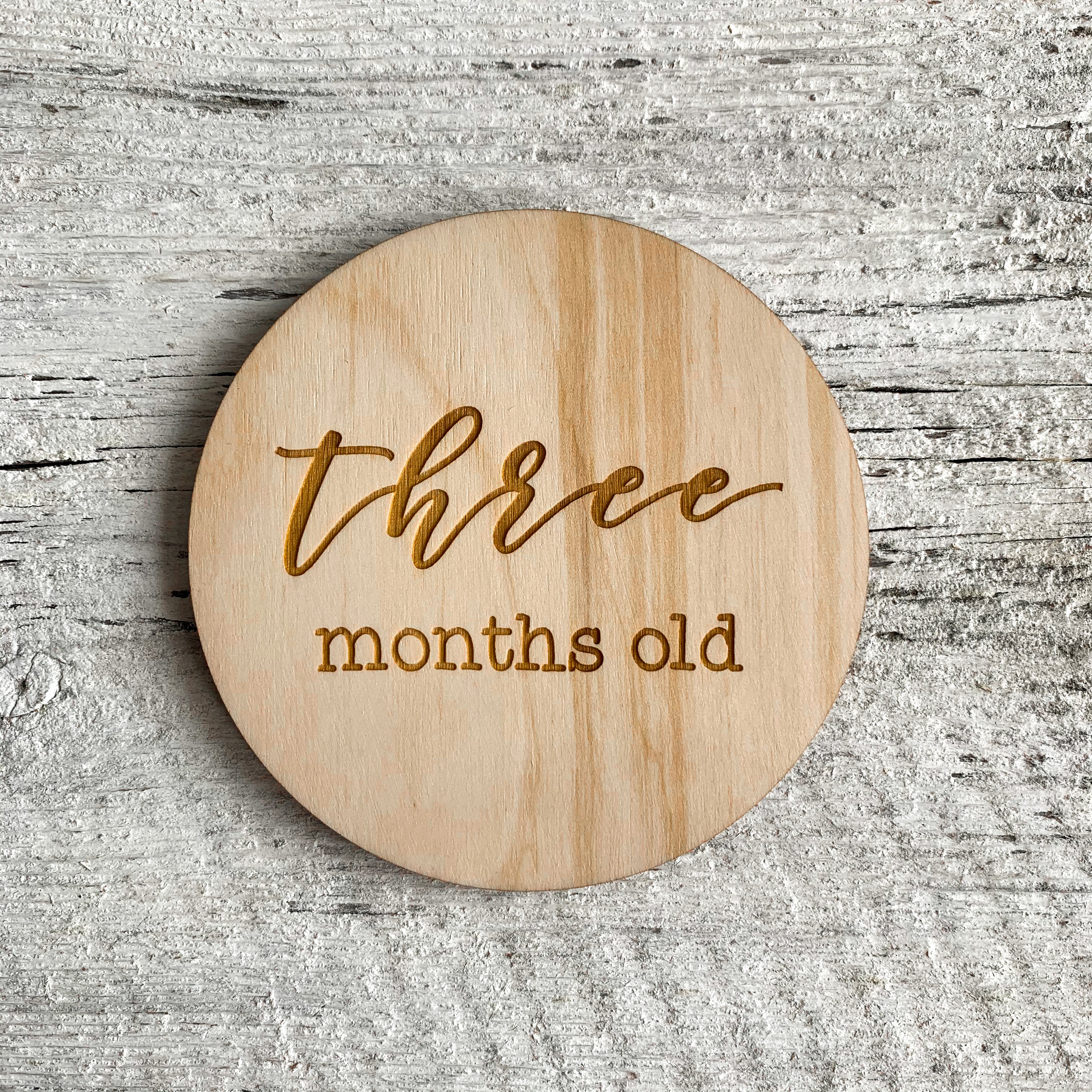 Baby Milestone Plaque - Etch'd Designs