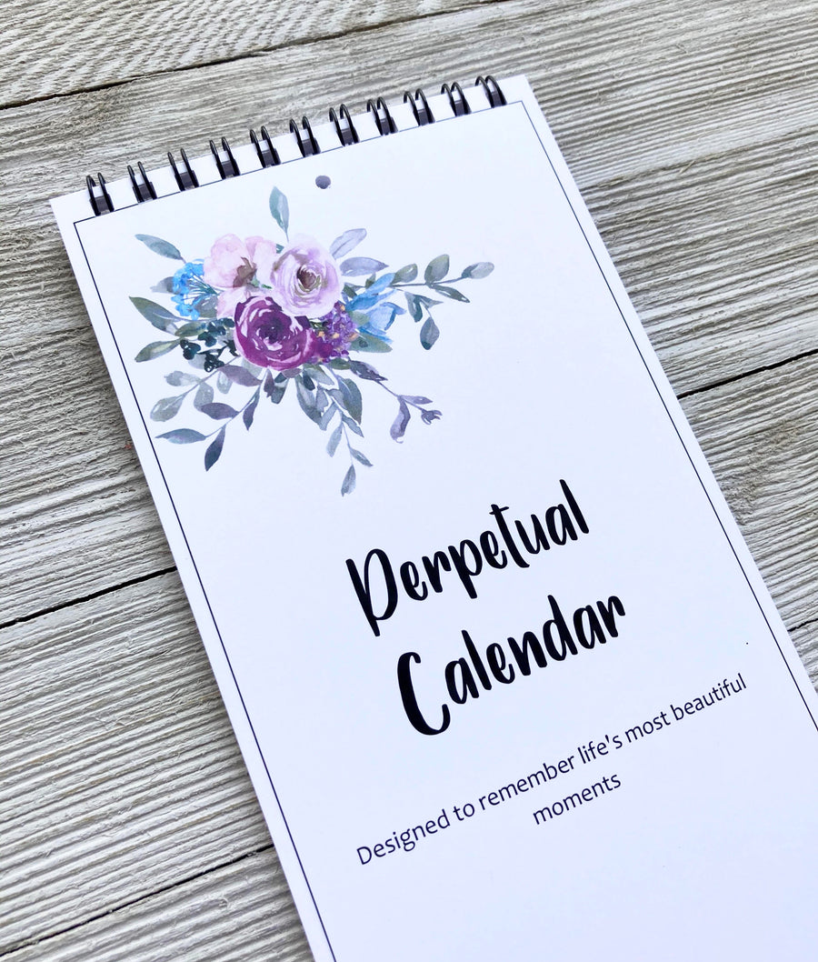 Flower Birthday Perpetual Calendar - Loft Designs Canada