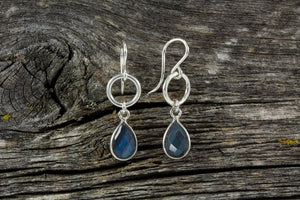 Labradorite Stone Earrings - Mackenzie Jones