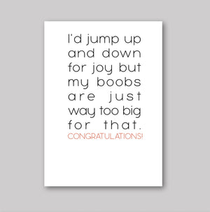 Jump Up And Down Card - What She Said Creatives