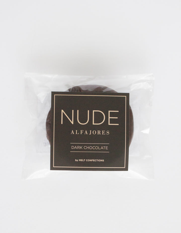 A single, larger version of our signature alfajores, coated in rich dark chocolate. Made in Edmonton, AB.