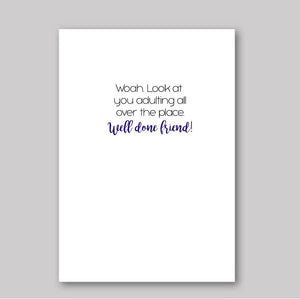 Adulting Card - What She Said Creatives