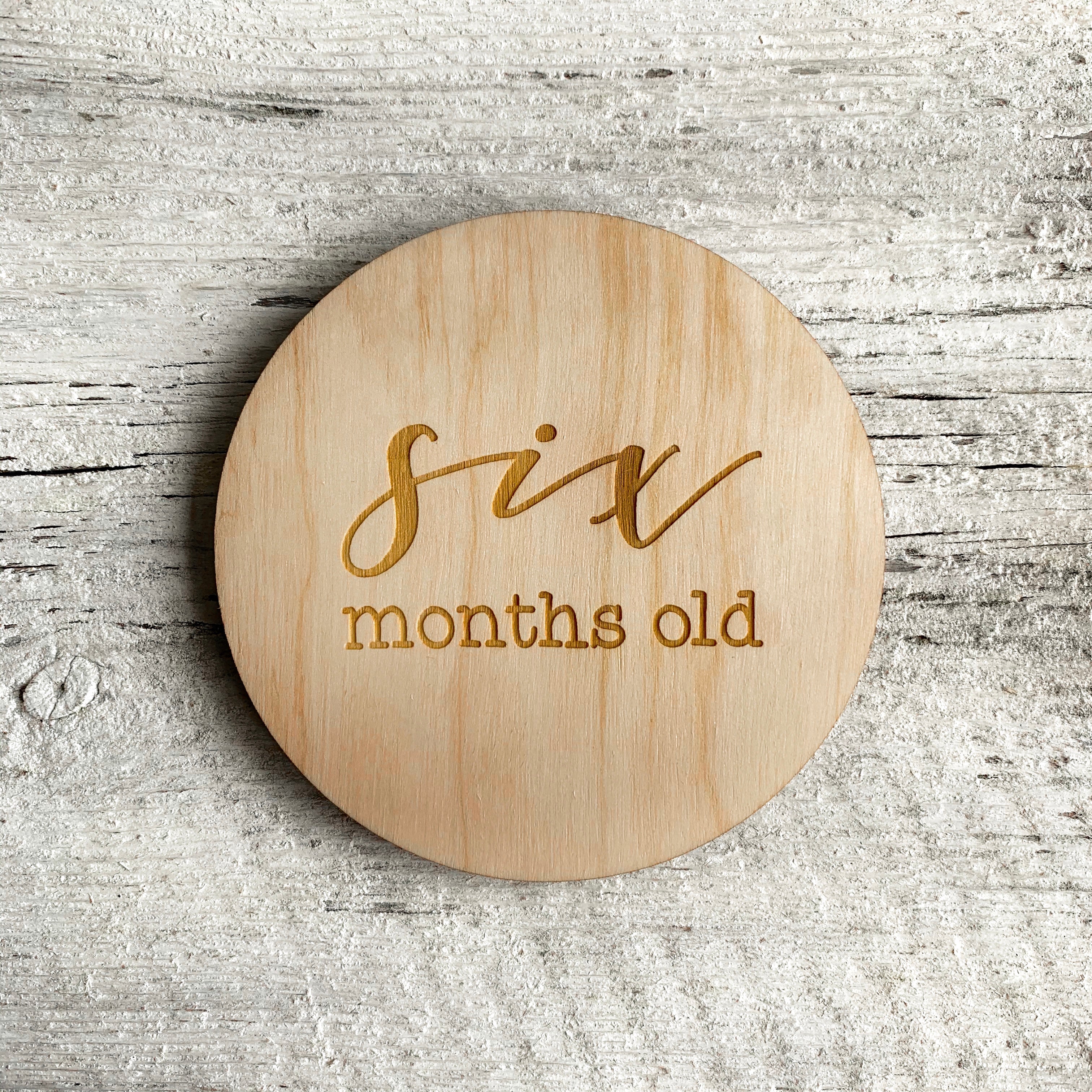 Baby Milestone Plaque - Etch'd Designs