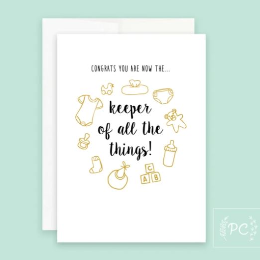 Keeper Of All The Things Card - Prairie Chick Prints
