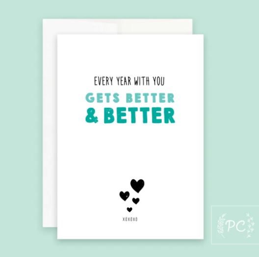 Every Year With You Gets Better & Better - Prairie Chick Prints