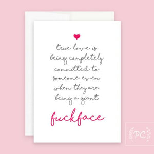 Fuckface Card - Prairie Chick Prints