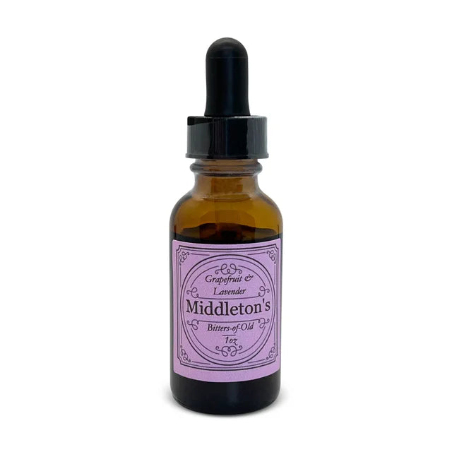 Middleton's Bitters Grapefruit & Lavender bitters will add a bright grapefruit citrus balanced with a notably floral finish. Infused with lavender, juniper and black walnut.