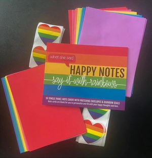 Happy Rainbow Notes - What She Said Creatives