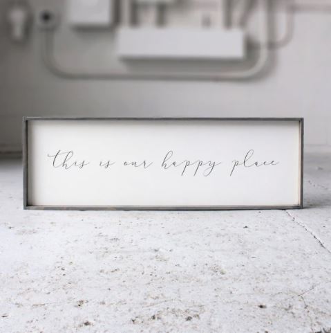 This Is Our Happy Place (12x36) Wooden Sign - William Rae Designs