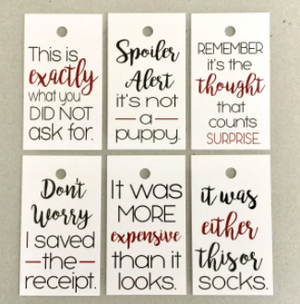 Holiday Gift Tags - What She Said Creatives
