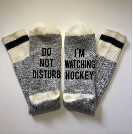 I'm Watching Hockey Socks - What She Said Creatives