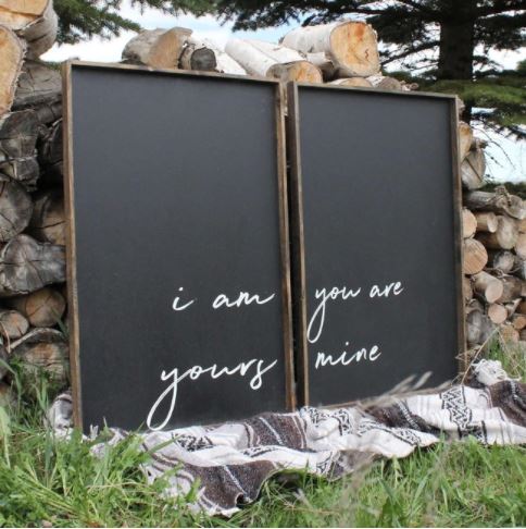 I Am Yours You Are Mine (24x36) Wooden Sign - William Rae Designs