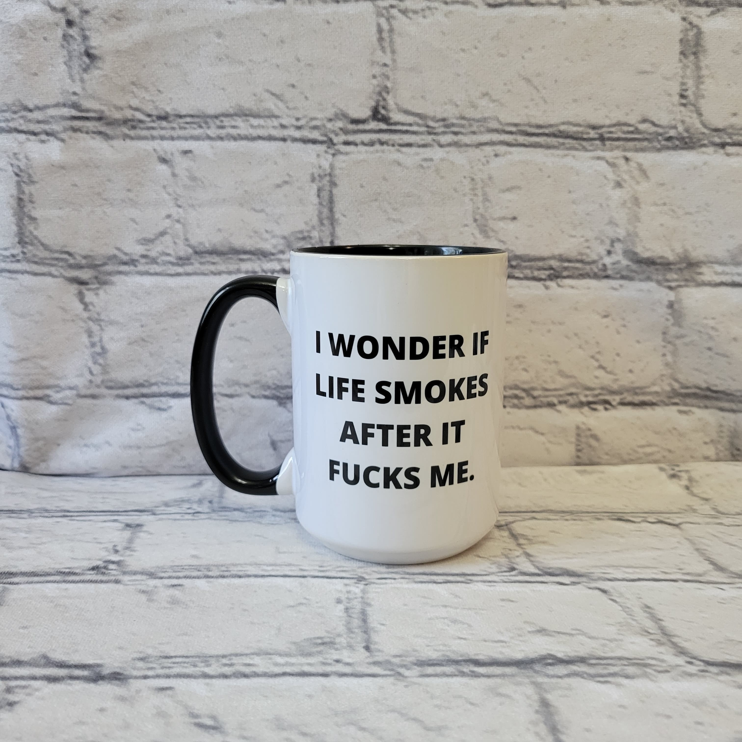 I Wonder If Life Smokes / 15oz Mug - All Decked Out