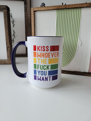 Kiss Whoever / 15oz Mug - All Decked Out