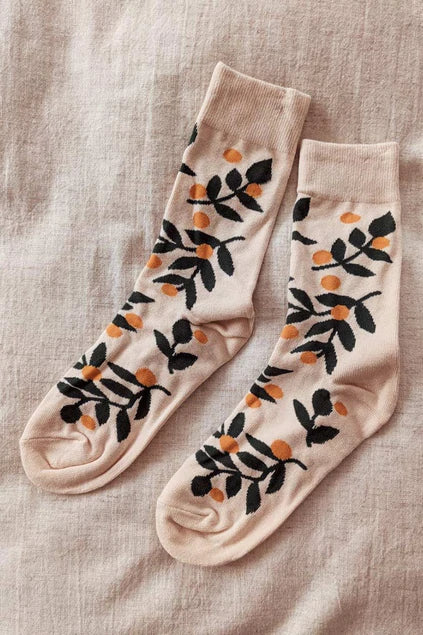 Mandarin Orange / Socks - Mimi & August