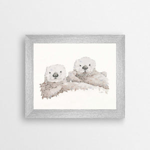 Otter Pair (8x10) Print - LND Art