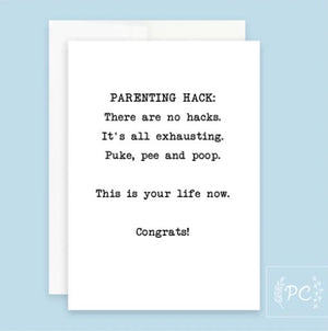 Parenting Hack Card - Prairie Chick Prints