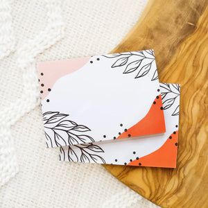 Pink Leaves / Sticky Notes  - Elyse Breanne Design