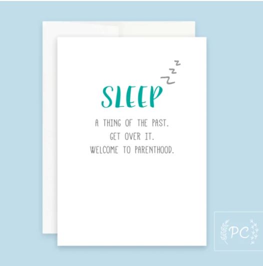 Sleep Get Over It Card - Prairie Chick Prints