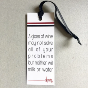Solve Your Problems Wine Tag - What She Said Creatives