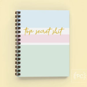 Top Secret Shit Notebook - Prairie Chick Prints