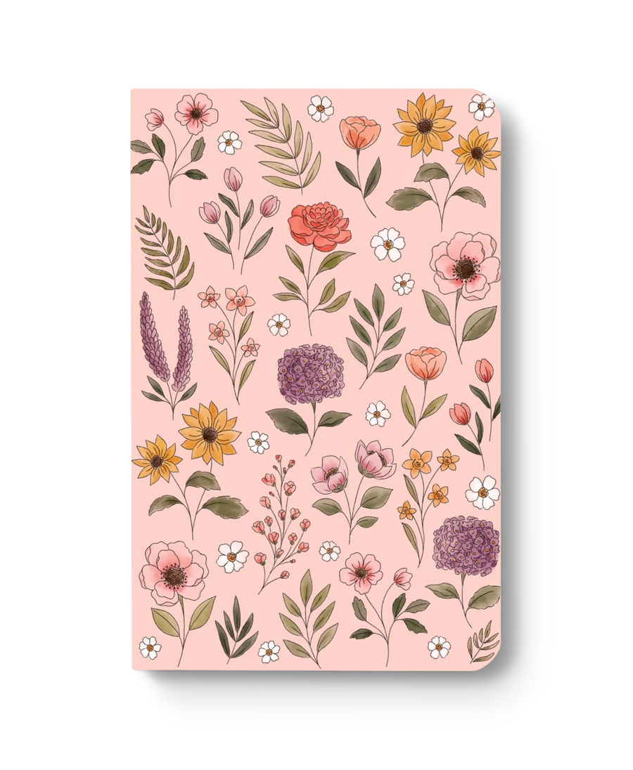 Watercolor Wildflowers / Dotted Notebook - Elyse Breanne Design