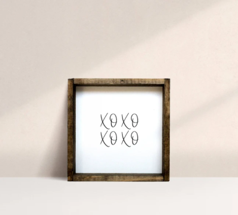 XOXO (7x7) Wooden Sign - William Rae Designs