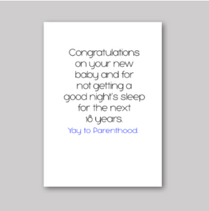 Yay To Parenthood Card - What She Said Creatives