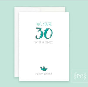 30 Princess Card - Prairie Chick Prints