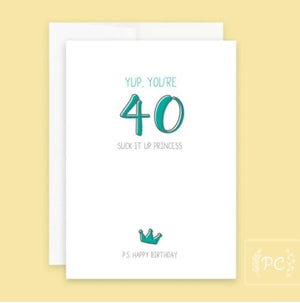 40 Princess Card - Prairie Chick Prints